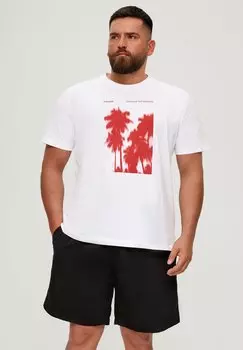 Футболка с принтом s.Oliver, белый