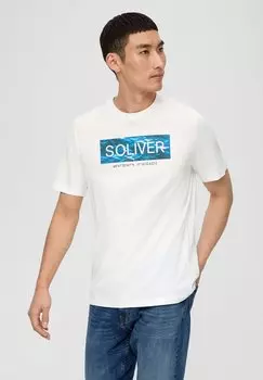 Футболка с принтом s.Oliver, белый