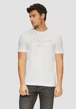 Футболка с принтом s.Oliver, белый