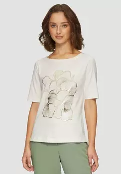 Футболка с принтом s.Oliver BLACK LABEL, кремовый