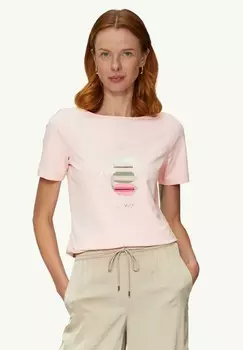 Футболка с принтом s.Oliver BLACK LABEL, светло-розовый