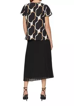 Футболка с принтом s.Oliver BLACK LABEL, черный деним