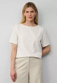 Футболка с принтом s.Oliver BLACK LABEL, кремовый