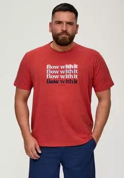 Футболка с принтом s.Oliver, красный