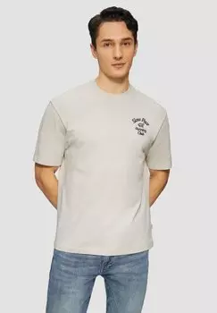 Футболка с принтом s.Oliver, молочный