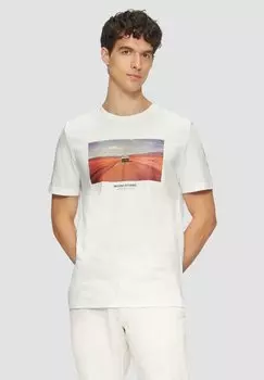 Футболка с принтом s.Oliver, молочный