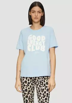 Футболка с принтом s.Oliver, светло-голубой