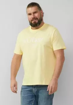 Футболка с принтом s.Oliver, желтый