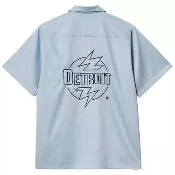 Футболка с принтом S/S Carhartt WIP, цвет Schwarz/Grau