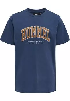 Футболка с принтом S/S Hummel, цвет sargasso sea