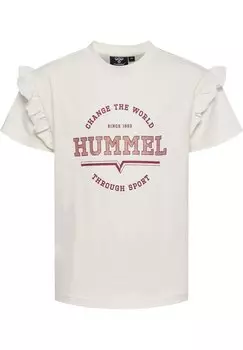 Футболка с принтом S/S Hummel, цвет marshmallow
