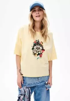 Футболка с принтом SABI blue shadow, желтый