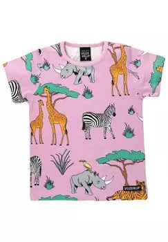 Футболка с принтом SAFARI Villervalla, цвет rosa