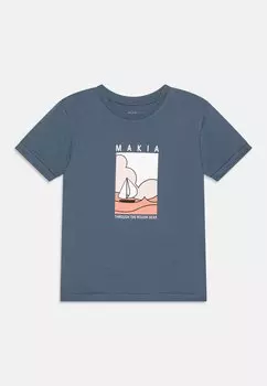 Футболка с принтом SAILAWAY UNISEX Makia, цвет fog blue