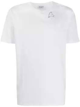 Футболка с принтом Saint Laurent, белый