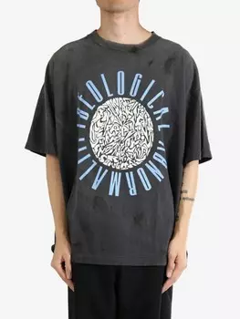 Футболка с принтом SAINT MXXXXXX, черный