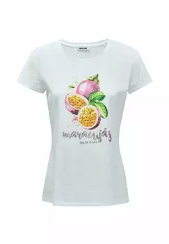 Футболка с принтом Salsa Jeans, белый