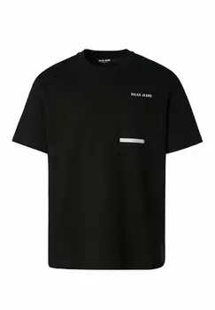 Футболка с принтом Salsa Jeans, черный