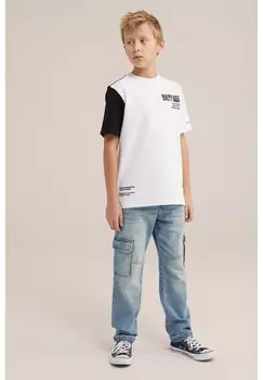 Футболка с принтом SALTY DOG WE Fashion, цвет white