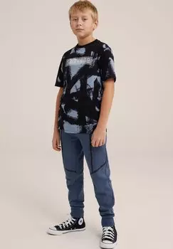 Футболка с принтом SALTY DOG WE Fashion, цвет blue