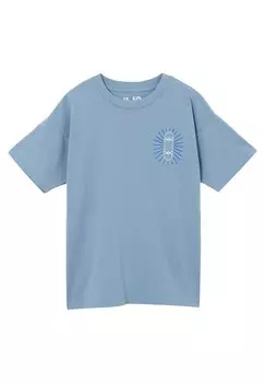 Футболка с принтом SAMI SHORT SLEEVE EMBELLISHED Cotton On, цвет blue