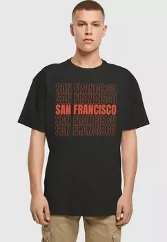 Футболка с принтом SAN FRANCISCO HEAVY Merchcode, цвет black