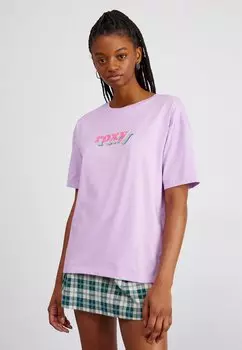 Футболка с принтом SAND UNDER THE SKY Roxy, цвет pkl