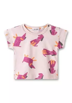 Футболка с принтом Sanetta Pure, цвет rosa