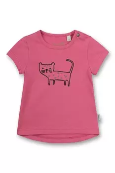 Футболка с принтом Sanetta, розовый