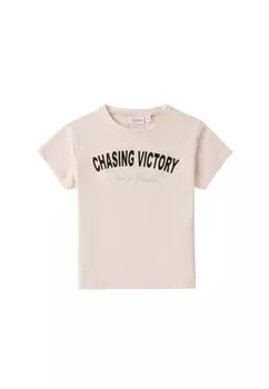 Футболка с принтом Sarabanda, бежевый