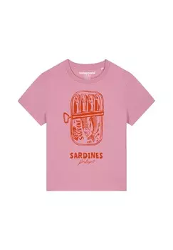 Футболка с принтом SARDINES PORTUGAL watapparel, светло-розовый