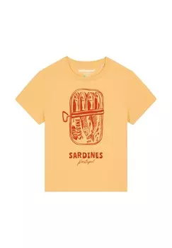 Футболка с принтом SARDINES PORTUGAL watapparel, желтый
