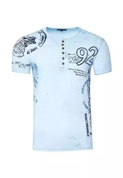 Футболка с принтом сбоку RUSTY NEAL, синий