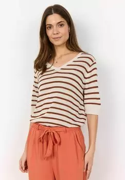 Футболка с принтом SC-LUANNA 4 Soyaconcept, коричневый