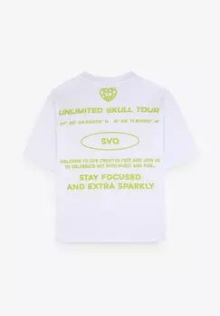 Футболка с принтом Scalpers, белый