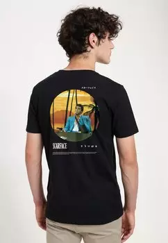 Футболка с принтом Scarface Circle Henry Tiger, черный