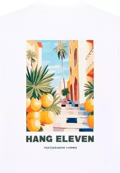 Футболка с принтом SCENERY HANG ELEVEN, белый