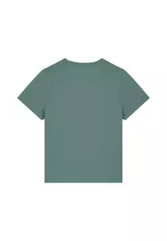 Футболка с принтом SCHALLPLATTE watapparel, темно-зеленый