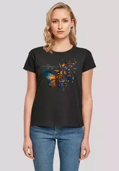Футболка с принтом SCHMETTERLING F4NT4STIC, черный