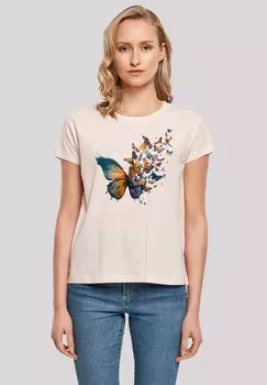 Футболка с принтом SCHMETTERLING F4NT4STIC, розовый