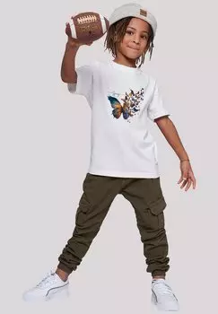 Футболка с принтом SCHMETTERLING FRHLING UNISEX F4NT4STIC, цвет wei