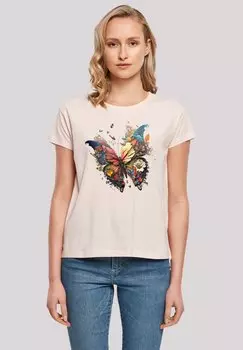 Футболка с принтом SCHMETTERLING MAGIC F4NT4STIC, розовый