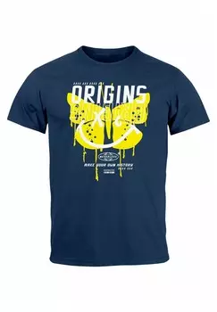 Футболка с принтом SCHMETTERLING MAKE YOUR OWN HI Neverless, светло-желтый