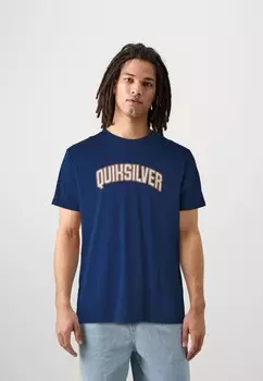 Футболка с принтом SCHOLARSHIP SS Quiksilver, синий