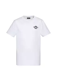 Футболка с принтом Schott, белый