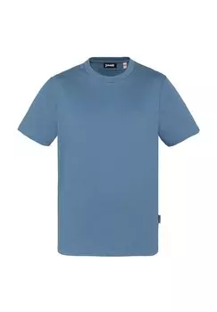 Футболка с принтом Schott, синий