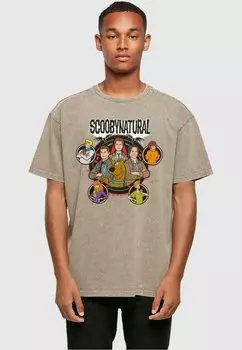 Футболка с принтом SCOOBY ABSOLUTE CULT, цвет darkkhaki