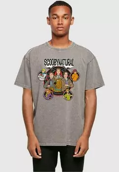 Футболка с принтом SCOOBY ABSOLUTE CULT, цвет asphalt