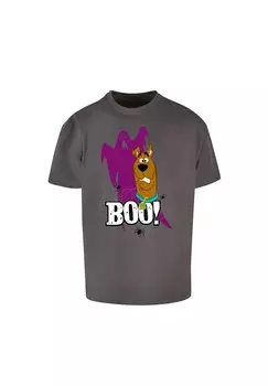 Футболка с принтом SCOOBY DOO BOO HEAVY OVERSIZE ABSOLUTE CULT, серый