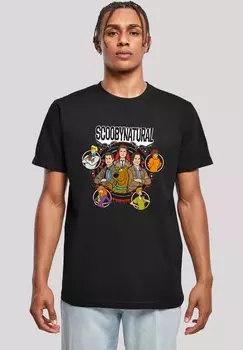 Футболка с принтом SCOOBY DOO BOYS CHARACTERS STAR F4NT4STIC, черный